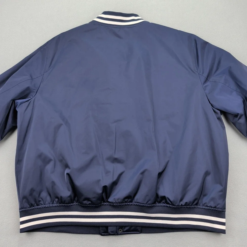 Champion Jacket Mens 2XL Navy‎ Varsity Water Resistant Quilted Lined Bomber